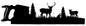 Forest Saw Silhouette 9.5×33.5