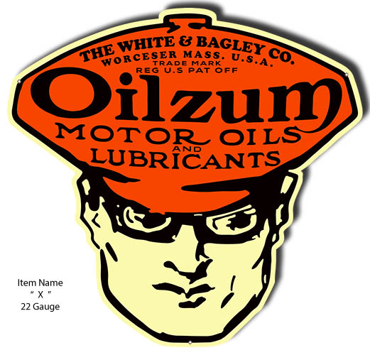 Motor Oil Oilzum Vintage Style Metal Sign 23 × 24