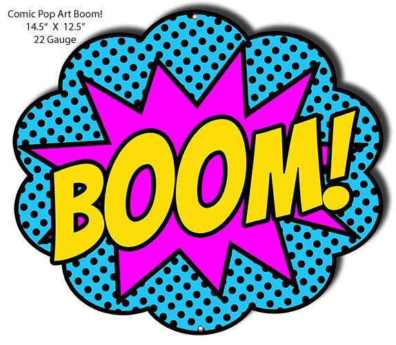 BOOM Comic Pop Art 12.5×14.5