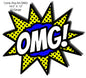 OMG Comic Pop Art 13×14.5