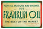 Franklin Motor Oil Gas Station Garage 12×18