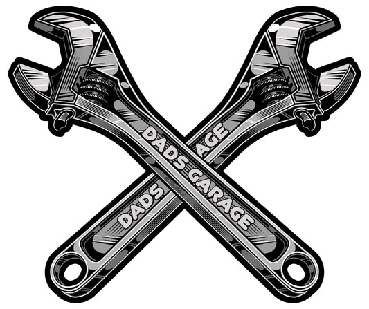 Dads Garage Tools Vintage Style Metal Sign 14 × 17