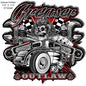 Greaser Outlaw Hot Rod 17.5×17.6
