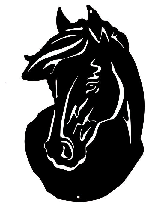 Horse Silhouette 13.5×19