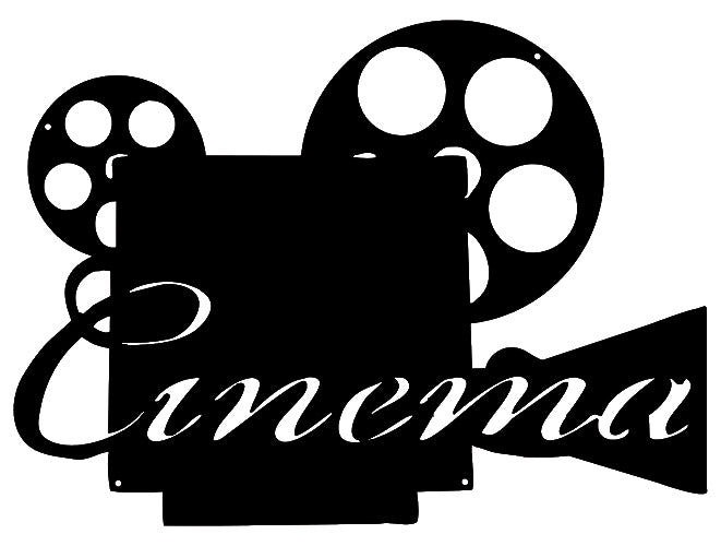 Cinema Movie Silhouette 15.5×19
