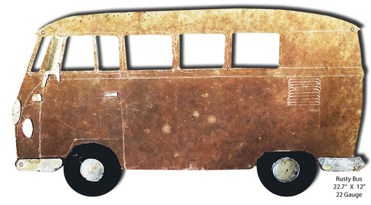 VW Bus Vintage Style Metal Sign 12 × 22
