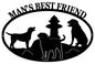 Mans Best Friend Silhouette 15.5×23.6
