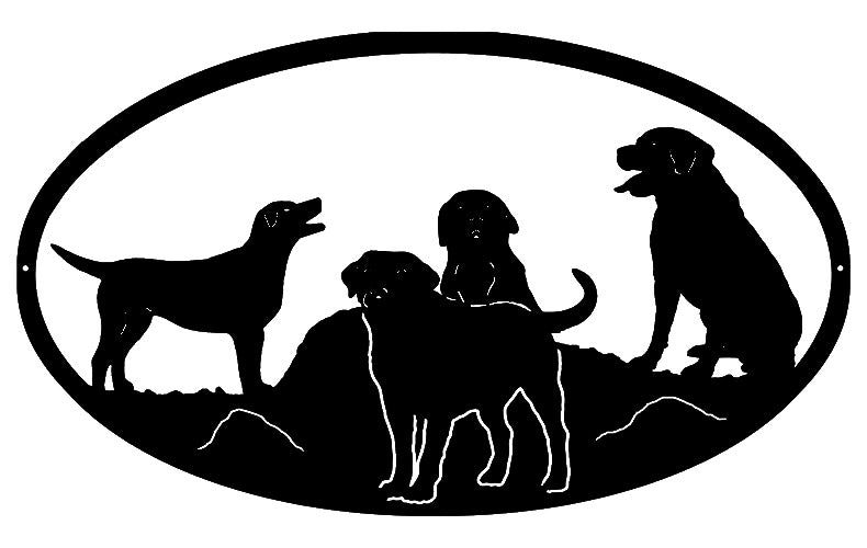 Dogs Silhouette 13.8×23.6