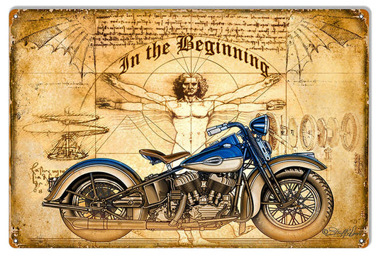 The Beginning Motorcycle 16×24