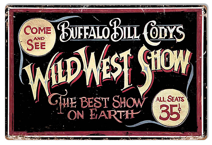 Buffalo Bill Codys Wild West Circus 12×18