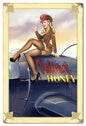 Valiant Honey Pin Up Girl Aviation 16×24