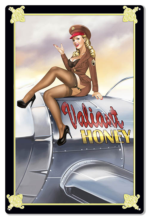 Nose Art Valiant Honey 16×24