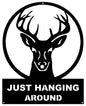 Deer Hanging Around Silhouette 18×22.7