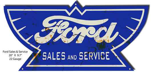 Ford Vintage Style Metal Sign 9 x 20