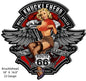 Knucklehead Motorcycles Pin Up Girl 16.9×18