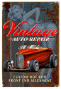 Custom Hot Rod Pin Up Girl 12×18