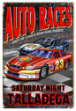 Talladega Auto Races Hot Rod 12×18