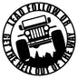 CJ2A Jeep Lead Follow Silhouette 18×18