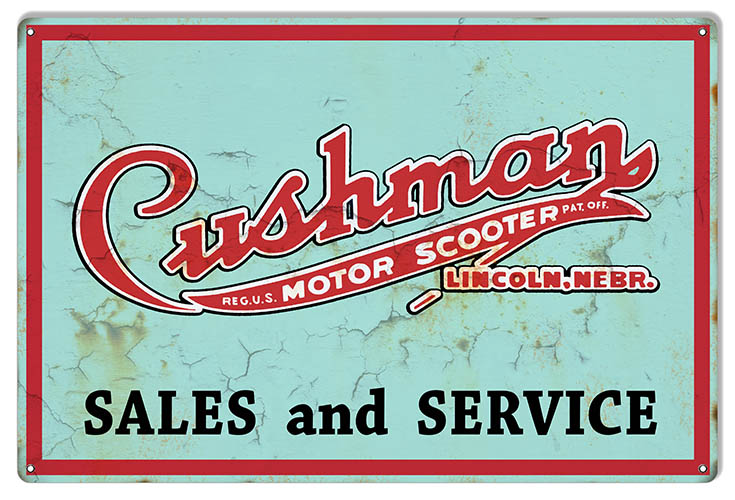 Cushman Motor Scotter 16×24
