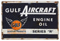 Gulf Aircraft Motor Oil Aviation 12×18