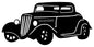Hot Rod Black Silhouette 24×11.5