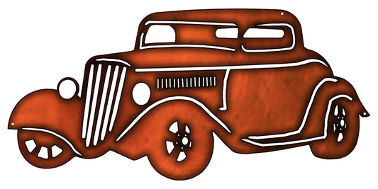 Hot Rod Faux Copper Vintage Style Metal Sign 24 × 11