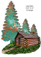 Log Cabin Faux Petina 15.3×21