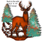 Buck In The Wild Faux Patina 14.2×14