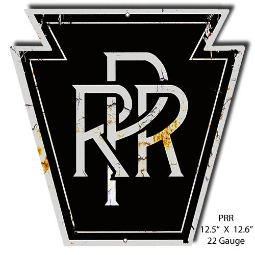 Pennsylvania Railroad Herald Vintage Style Metal Sign 12 × 12