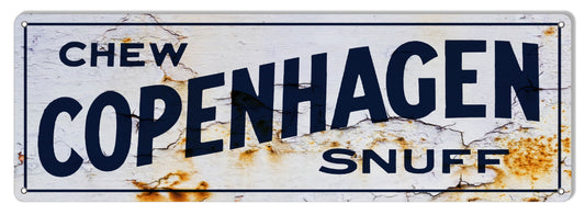 Copenhagen Snuff Cigar Vintage Style Metal Sign 6 × 18