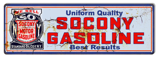 Socony Gasoline 8×24
