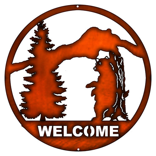 Welcome Bear 16×16