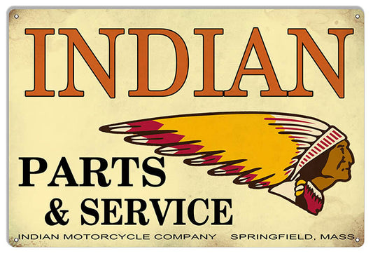 Indian Motorcycle Ps And Service 12×18