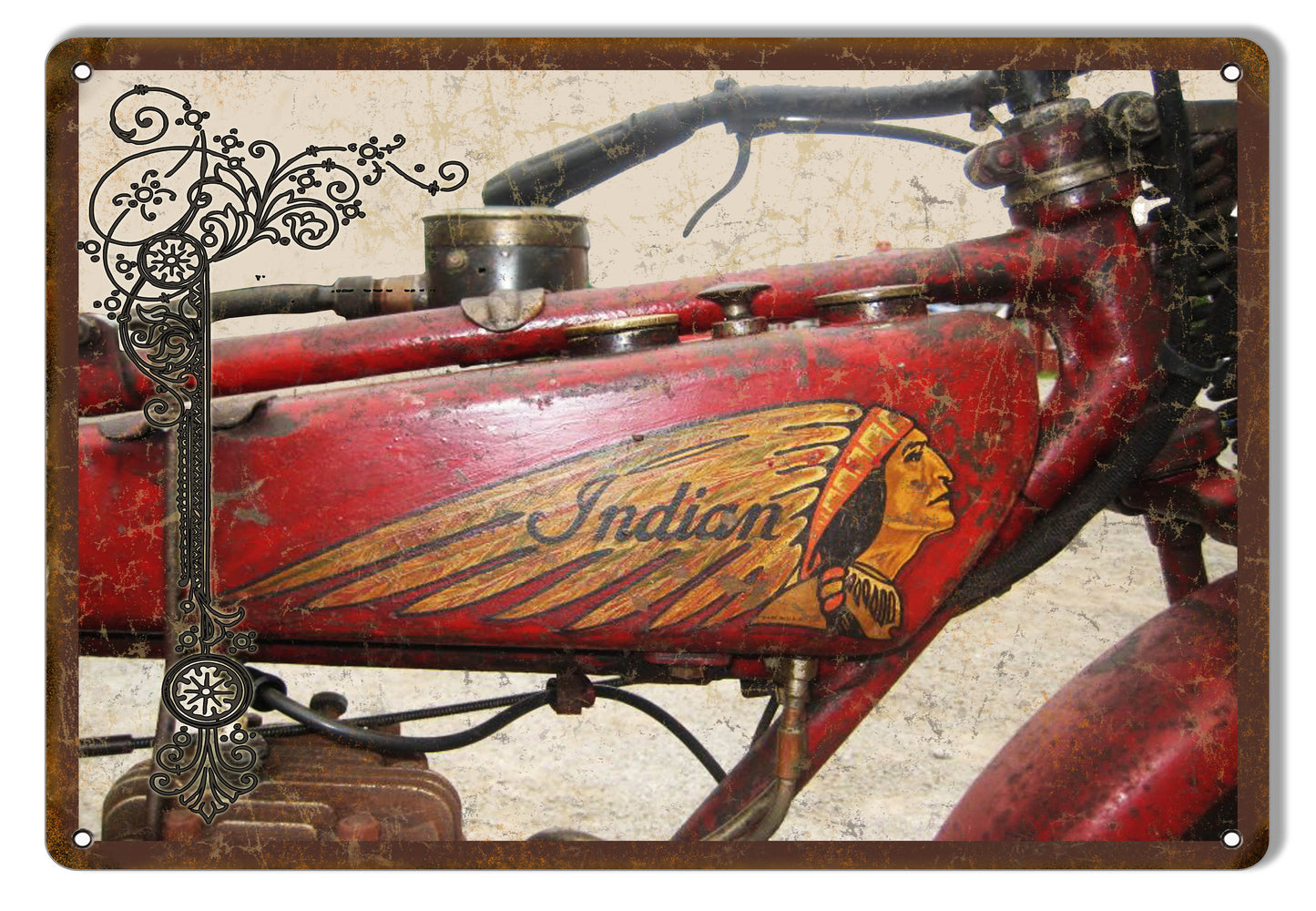 Indian Motorcycle 9×12