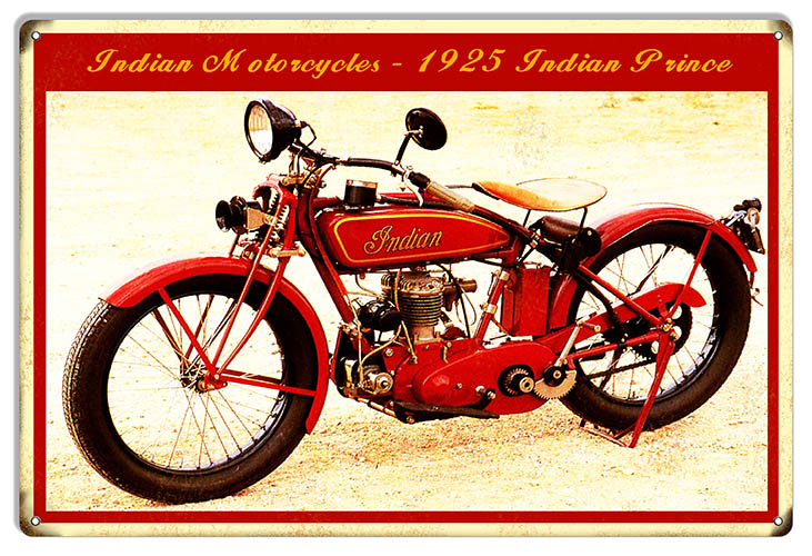Indian Motorcycle 1925 Indian Prince 12×18