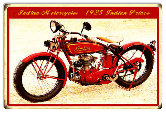 Indian Motorcycle 1925 Indian Prince 12×18