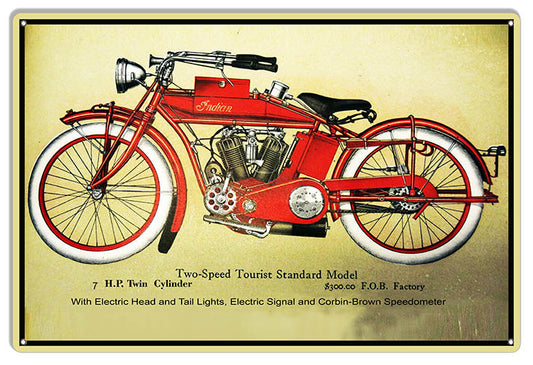 Indian Motorcycle Two Speed Tourist Standard 12×18