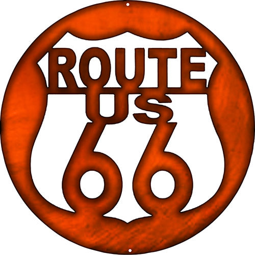 Route 66 Vintage Style Metal Sign 16 x 16