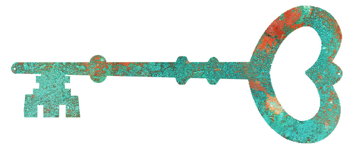 He Key Faux Patina 6.5×15.5