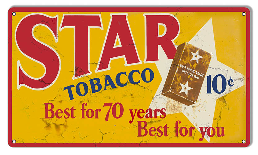 Star Tobacco Cigar 8×14