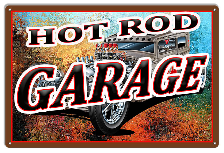 Hot Rod Garage 12×18