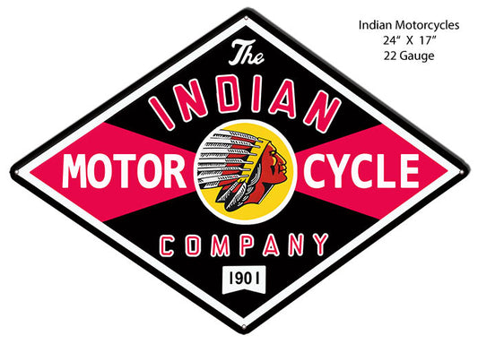 Indian Motorcycle Co. Garage 17×24
