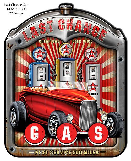 Last Chance Gas Hot Rod 14.6×18.3