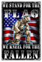 We Stand For The Flag Soldier Military 12×18