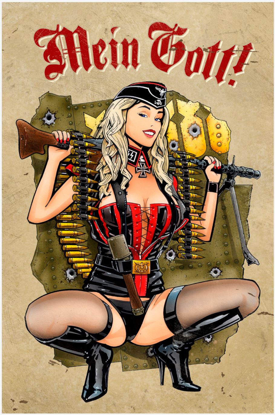 Gunner Girl 18 X 12