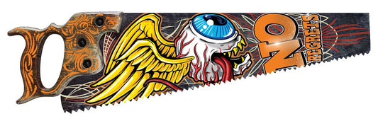 No Regrets Flying Eyeball Vintage Style Metal Sign 7 X 24