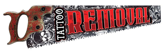 Tattoo Removal Vintage Style Metal Sign 7 X 24