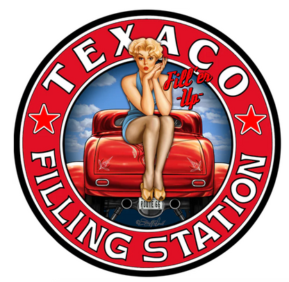 Texaco Girl 7 24 x 24