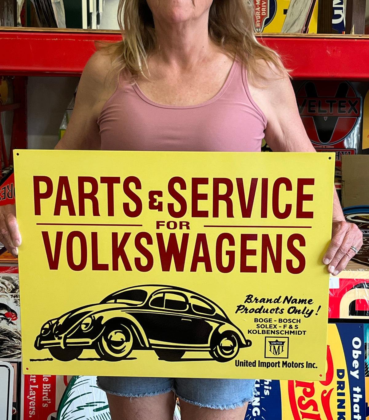 Volkswagen Parts Service Vintage Style Metal Sign