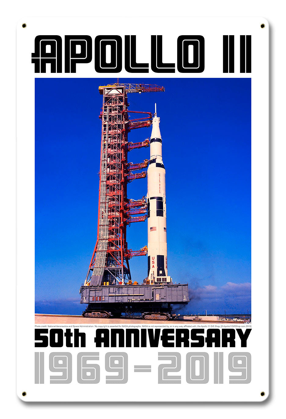 APOLLO 11 SATURN V 12 x 18